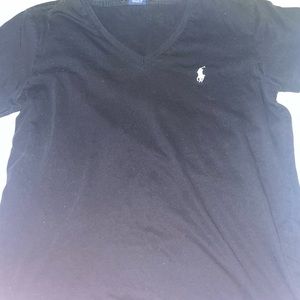 black polo shirt